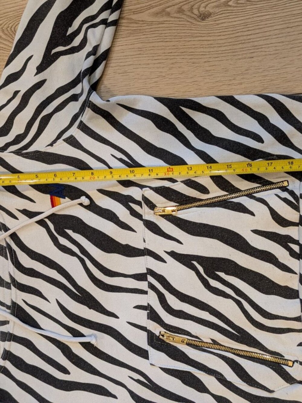 Aviator Nation Ninja Zebra pullover hoodie size XS - Picture 8 of 12